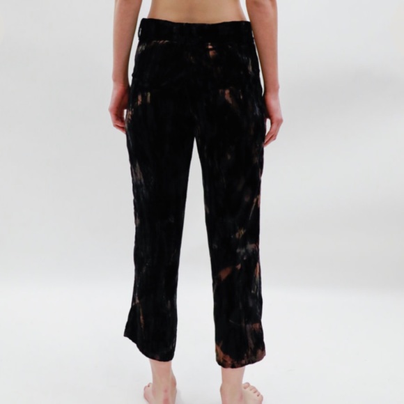 Collina Strada Velvet interrupted pants black tye dye size XS - Picture 3 of 13